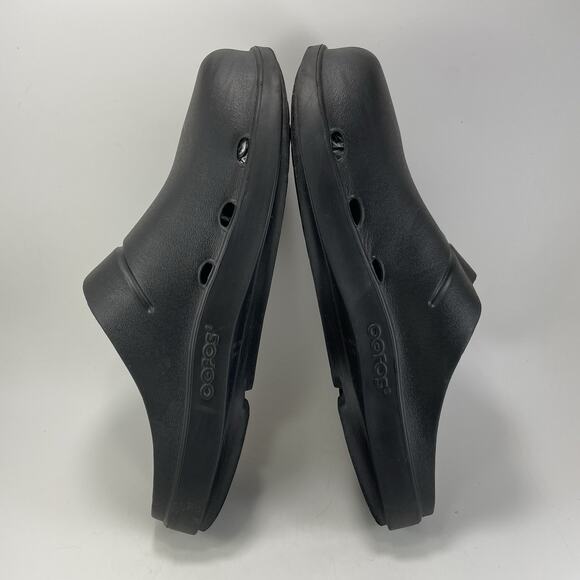 Oofos Ooclog Oocloog Recovery Mule Mens Size 13 Black Comfort Slip On Womens 15